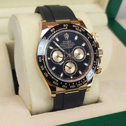 Rolex Daytona Strap (Golden-Black)