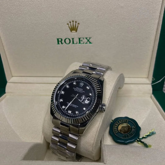 Rolex Crown (Silver-Black)