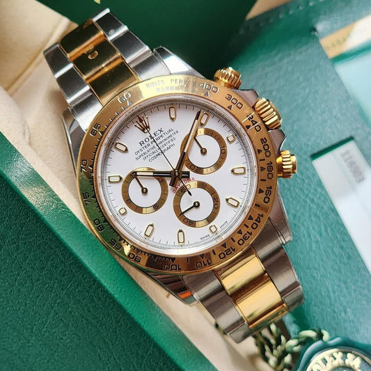 Rolex Daytona (Two-Tone White)