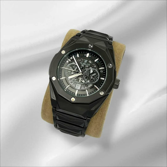Hublot Diamond Cut (All Black Skeleton)