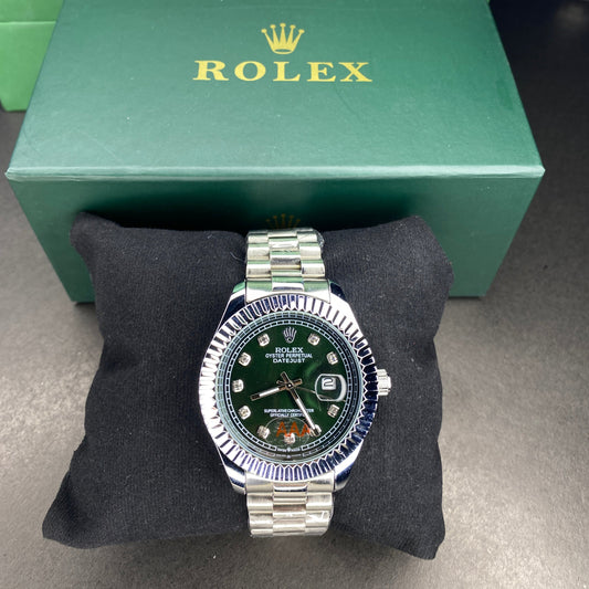 Rolex Crown (Silver-Green)