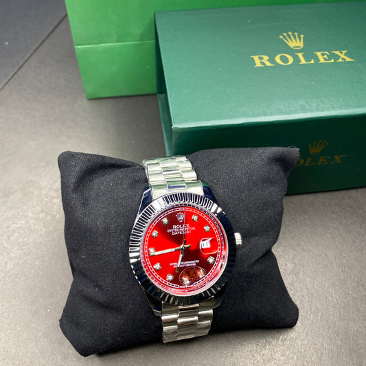 Rolex Crown (Silver-Red)