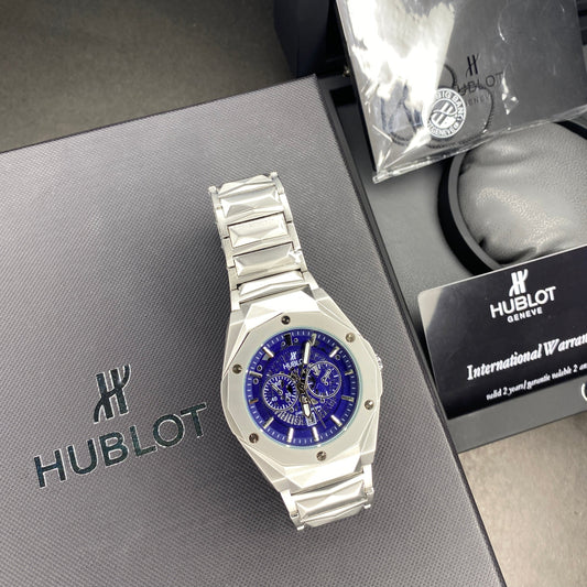 Hublot Diamond Cut (Blue Skeleton)