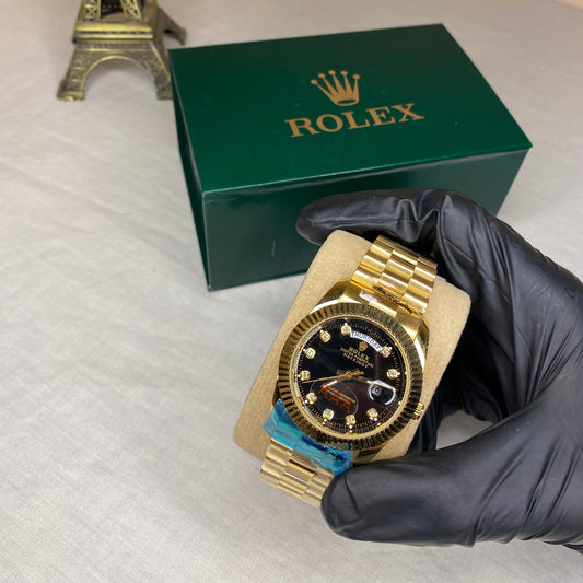 Rolex Crown (Golden-Black)