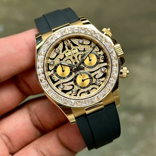 Rolex Daytona Strap [Tiger Eye (White)]