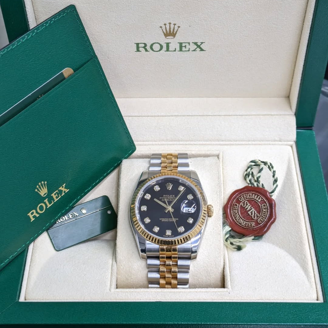 Rolex Crown (Two-Tone Jubilee Black)