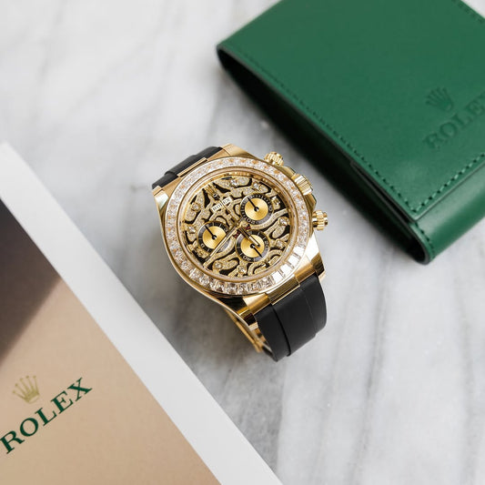 Rolex Daytona Strap [Tiger Eye (White)]