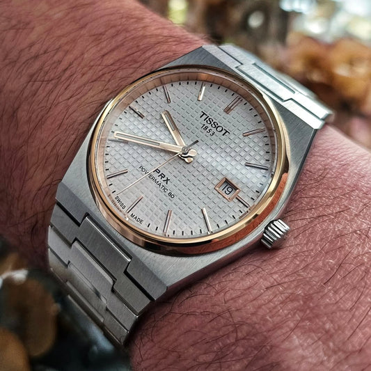 Tisso Prx Golden-White Dial