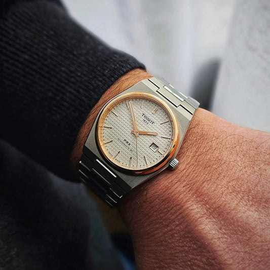 Tisso Prx Golden-White Dial