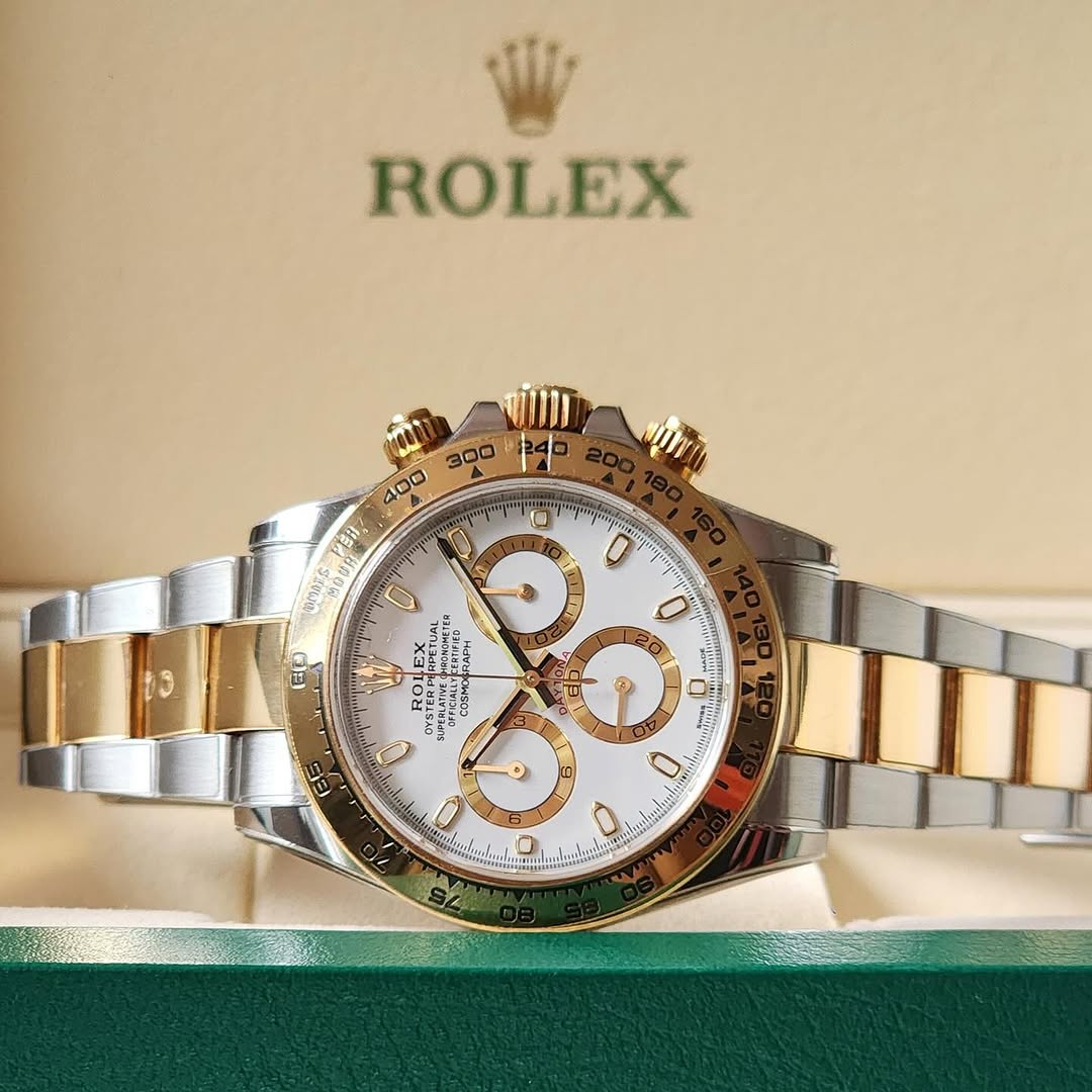 Rolex Daytona (Two-Tone White)