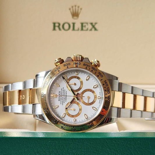 Rolex Daytona (Two-Tone White)