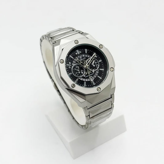 Hublot Diamond Cut (Black Skeleton)
