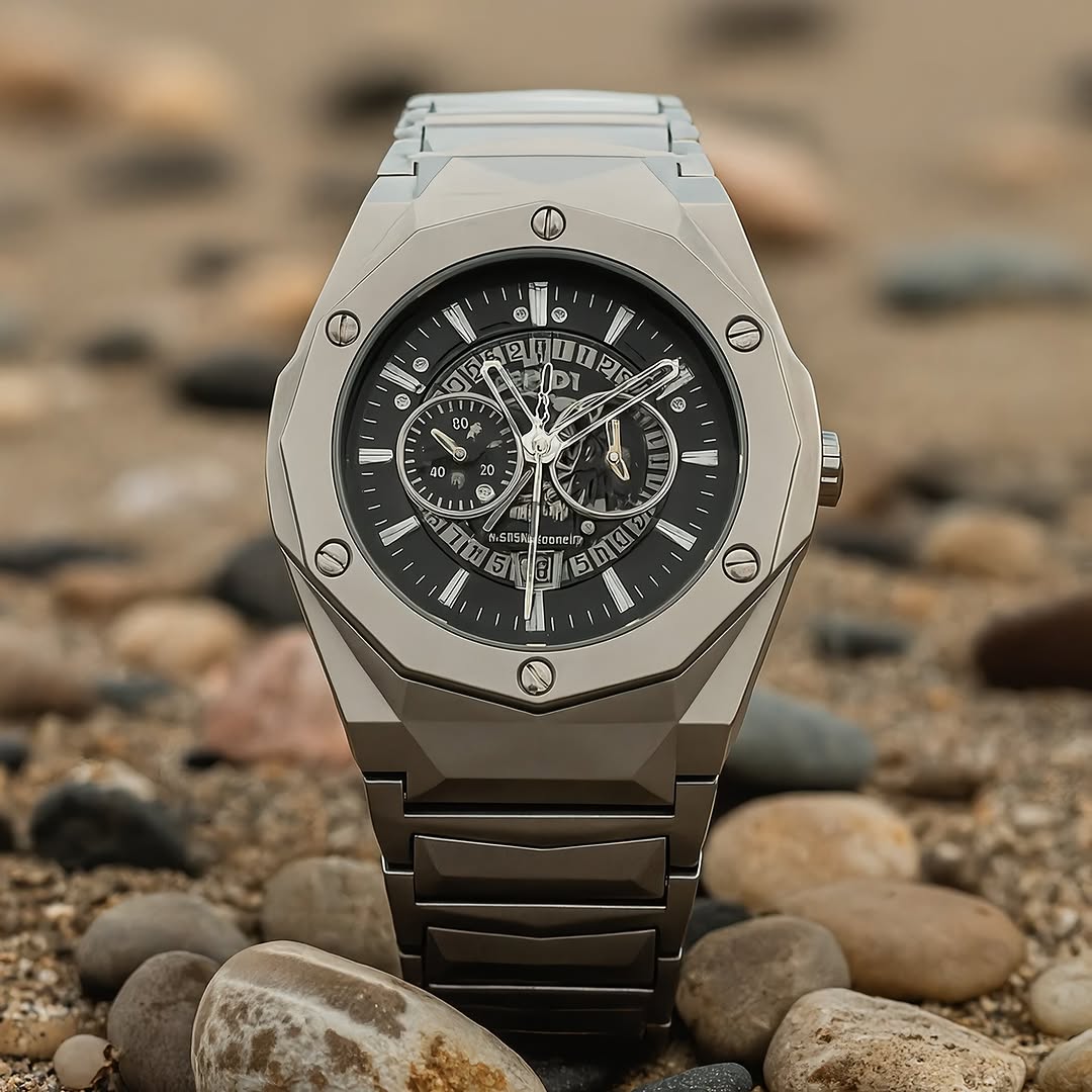 Hublot Diamond Cut (Black Skeleton)