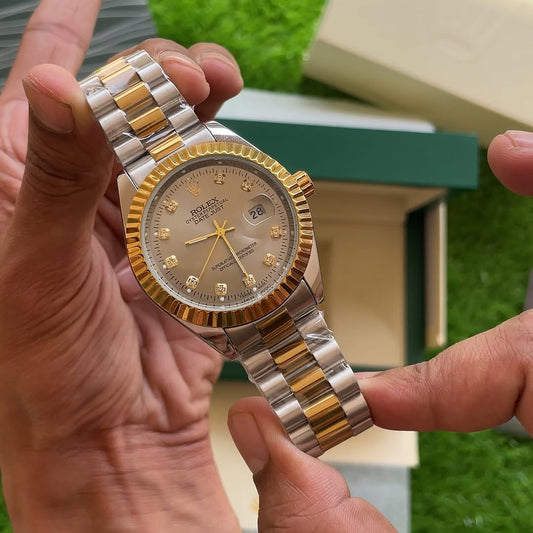 Rolex Crown (Two-Tone White)