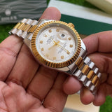 Rolex Crown (Two-Tone White)