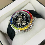 RLX Daytona Strap (Black-Rainbow)