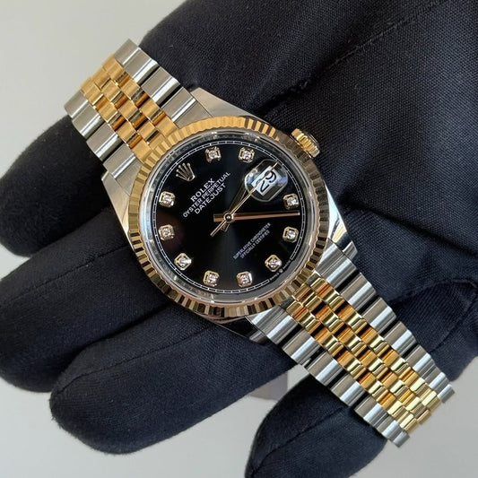 Rolex Crown (Two-Tone Jubilee Black)
