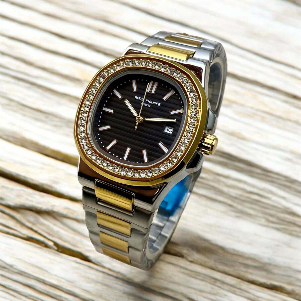 Patek Philippe  Stones Dial (Two-tone Black)