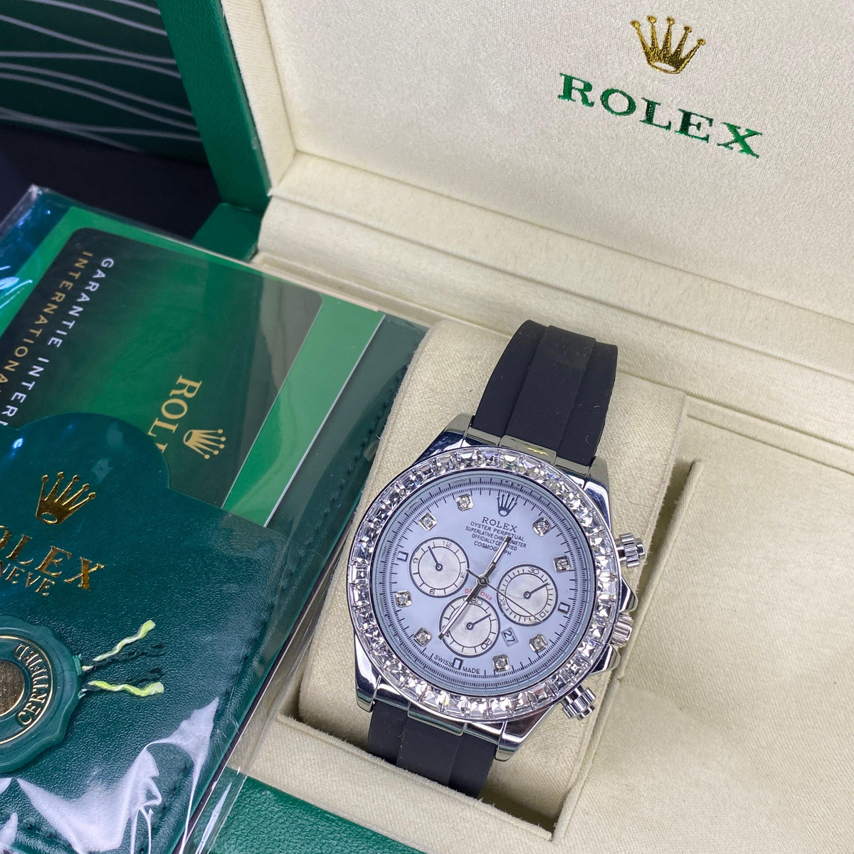 RLX Daytona Strap (White-Stone)