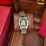 Bestwin Skeleton Automatic (Silver-Black)