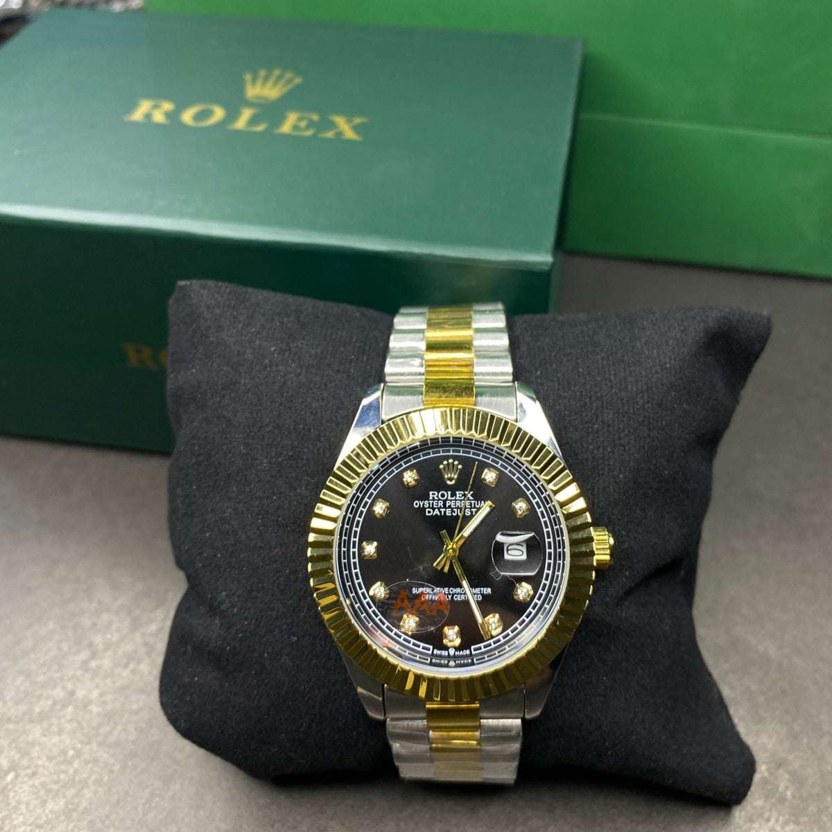 Rolex Crown (Two-Tone Black)