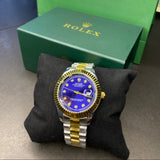 Rolex Crown (Two-Tone Blue)