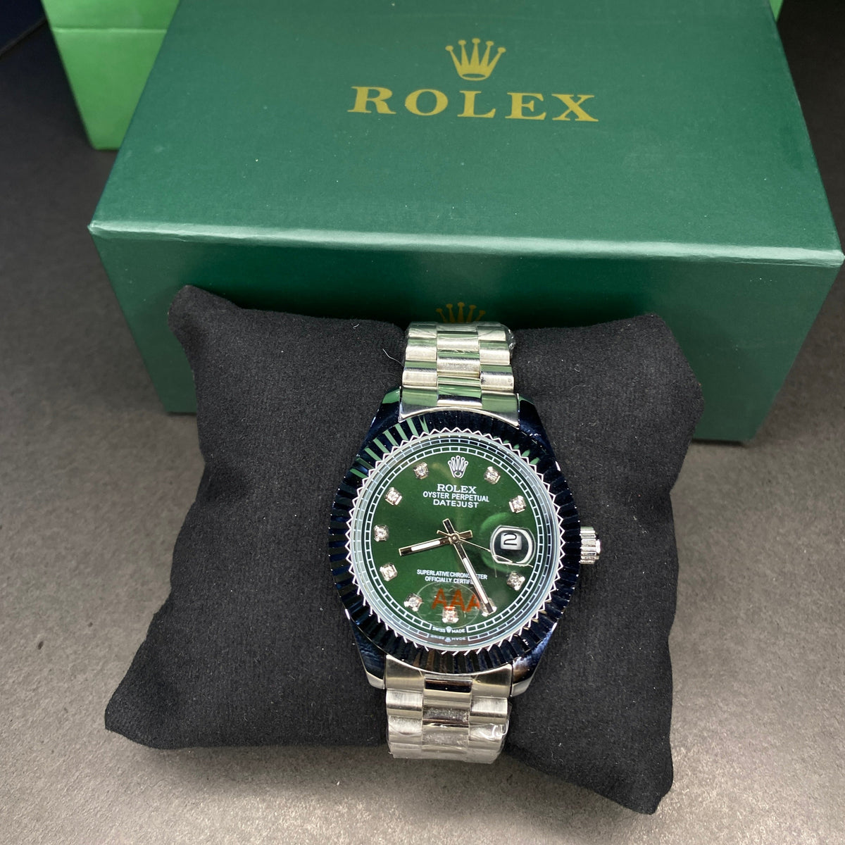 RLX Crown (Silver-Green)