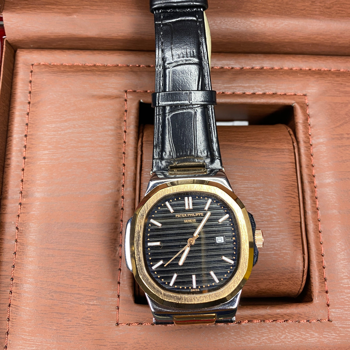 Patek Philipe Strap (Golden-Black)