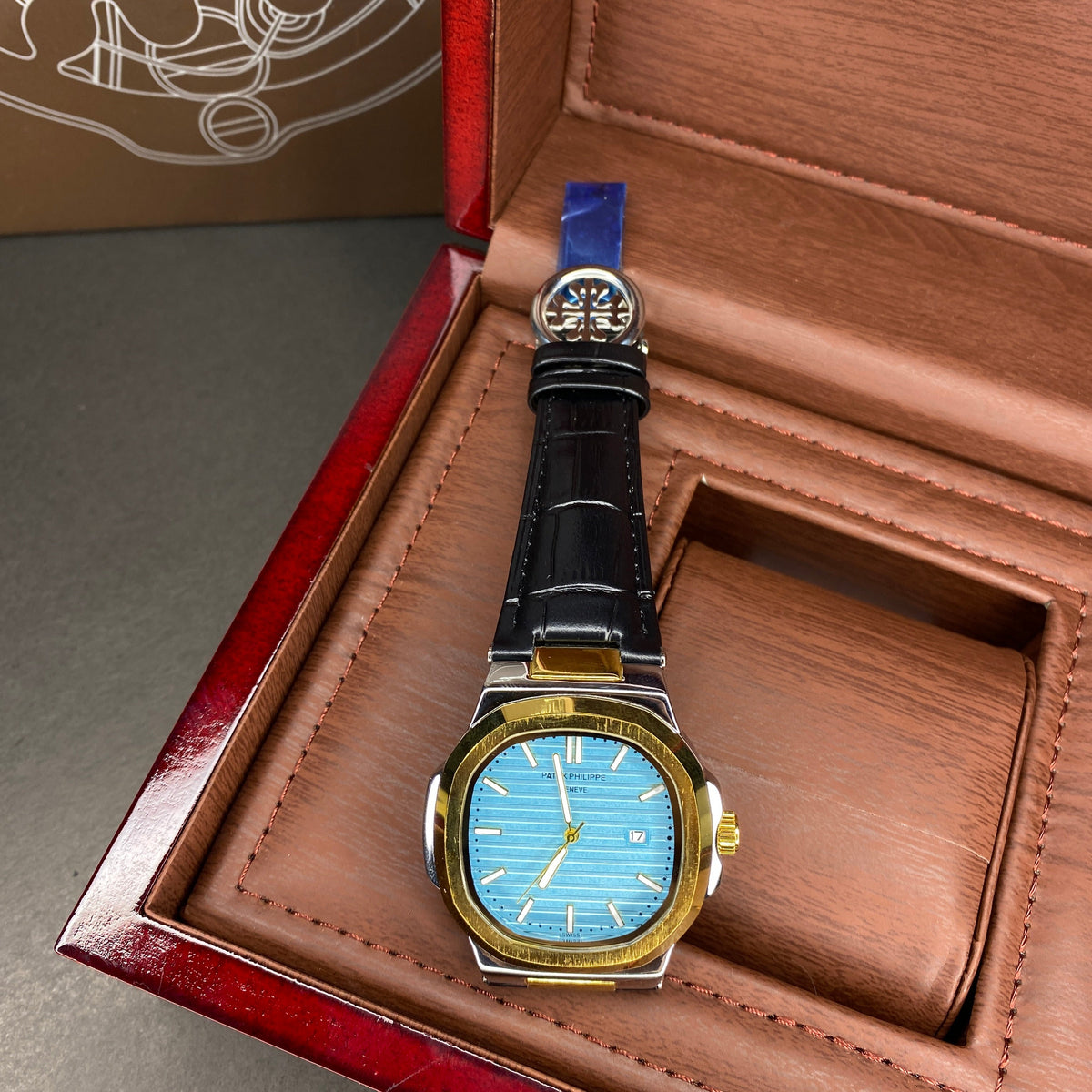 Patek Philippe Strap (Golden-Tiffany)