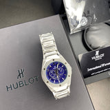 Hublot Diamond Cut (Blue Skeleton)