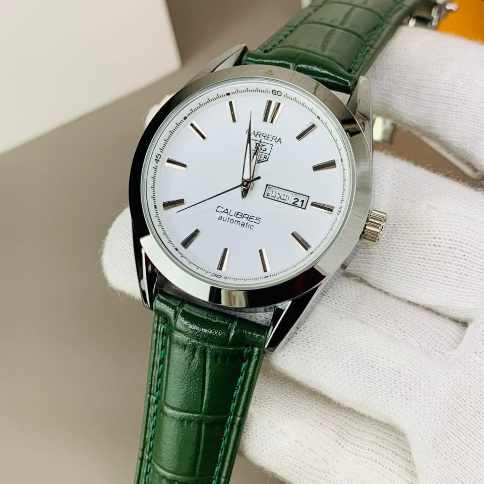 Tag Heur Strap (Green-White)