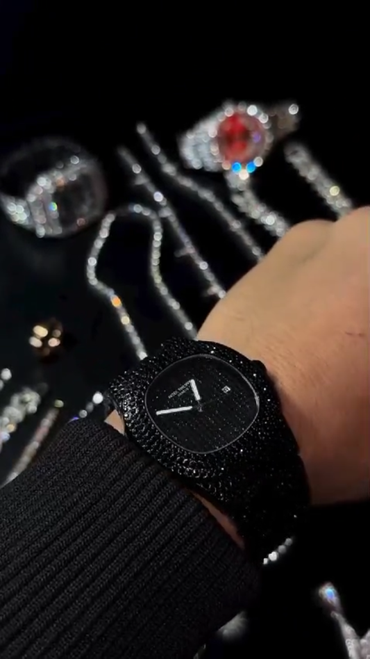 Patek Philippe Iced-Stones Black