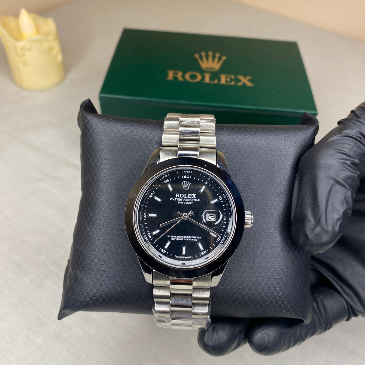 Rolex Classic (Silver-Black)