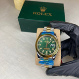 Rolex Classic (Two-Tone Plain Green)