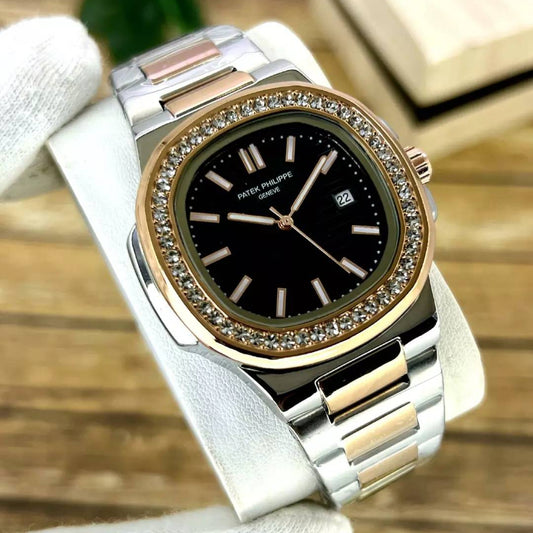 Patek Philippe  Stones Dial (Two-tone Black)