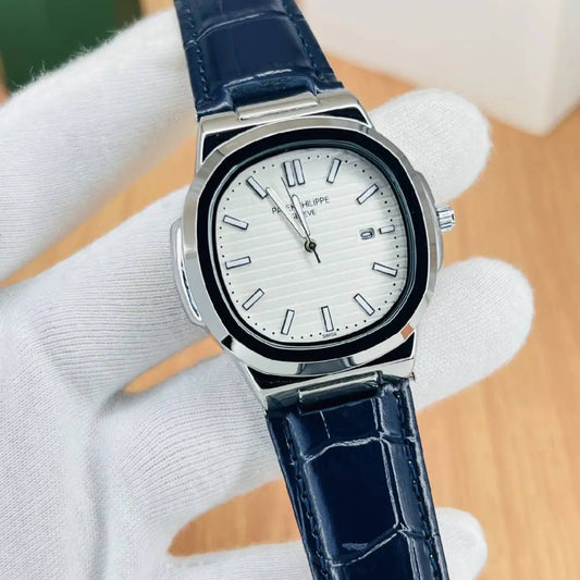 Patek Philippe Strap (White-Blue)